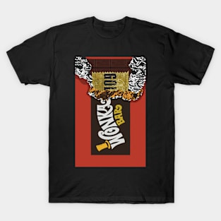 Willy Wonka Bar Golden Ticket Illustration T-Shirt